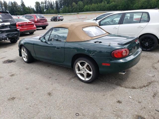 JM1NB353610210754 - 2001 MAZDA MX-5 MIATA BASE GREEN photo 2