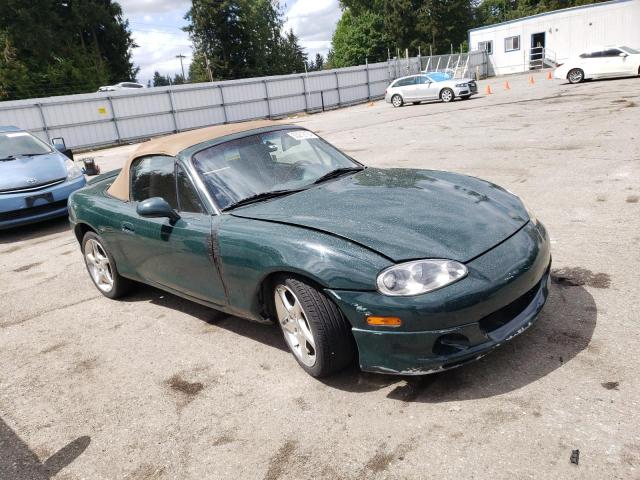 JM1NB353610210754 - 2001 MAZDA MX-5 MIATA BASE GREEN photo 4