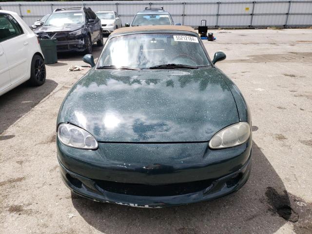 JM1NB353610210754 - 2001 MAZDA MX-5 MIATA BASE GREEN photo 5