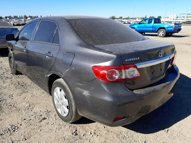 JTDBU4EE1B9160881 - 2011 TOYOTA COROLLA BASE GRAY photo 3