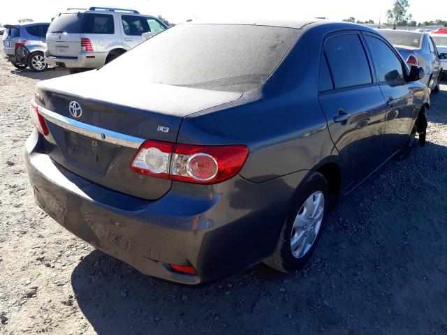 JTDBU4EE1B9160881 - 2011 TOYOTA COROLLA BASE GRAY photo 4