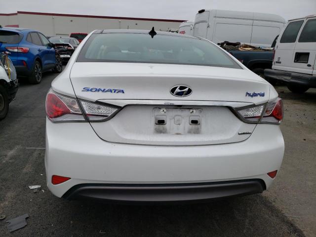 KMHEC4A44FA125801 - 2015 HYUNDAI SONATA HYBRID WHITE photo 6