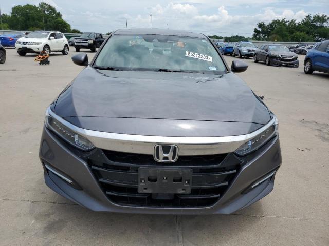 1HGCV3F57JA016163 - 2018 HONDA ACCORD HYBRID EXL GRAY photo 5