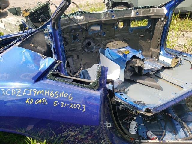 2C3CDZFJ9MH651106 - 2021 DODGE CHALLENGER R/T SCAT PACK BLUE photo 10