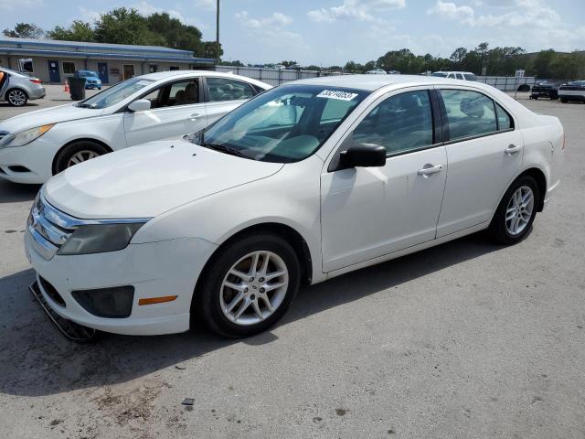 3FAHP0GA4CR249277 - 2012 FORD FUSION S WHITE photo 1