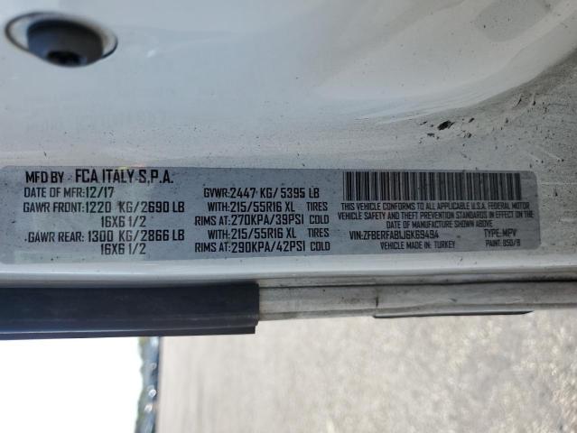 ZFBERFAB1J6K69494 - 2018 RAM PROMASTER WHITE photo 12
