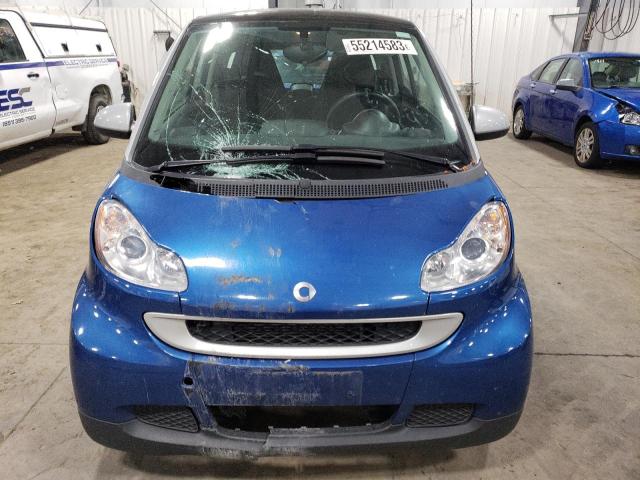 WMEEJ31X88K172214 - 2008 SMART FORTWO PURE BLUE photo 5