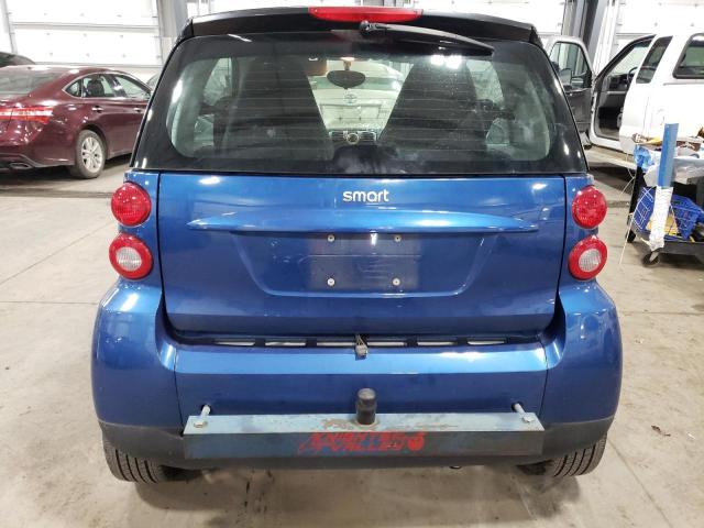 WMEEJ31X88K172214 - 2008 SMART FORTWO PURE BLUE photo 6