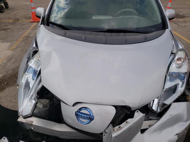 JN1AZ0CP4CT023919 - 2012 NISSAN LEAF SV SILVER photo 11