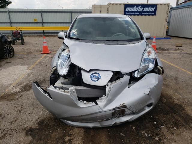 JN1AZ0CP4CT023919 - 2012 NISSAN LEAF SV SILVER photo 5