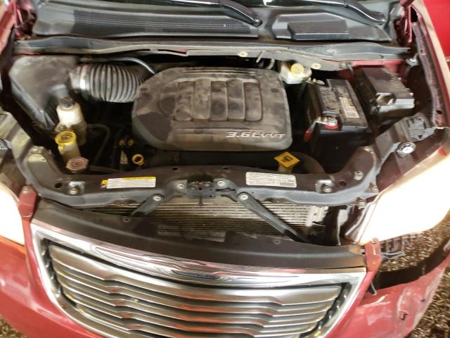 2C4RC1CG0DR534415 - 2013 CHRYSLER TOWN & COU TOURING L BURGUNDY photo 12