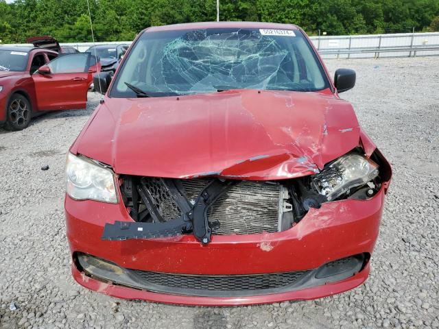 2C4RDGBG3DR633005 - 2013 DODGE GRAND CARA SE RED photo 5