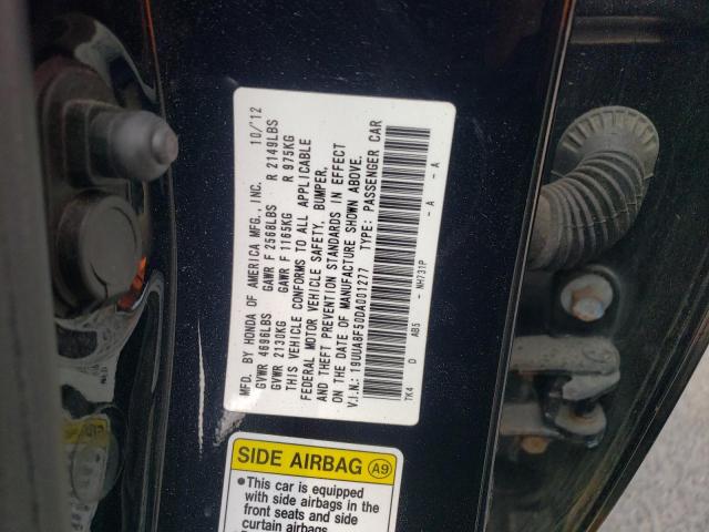 19UUA8F50DA001277 - 2013 ACURA TL TECH BLACK photo 13