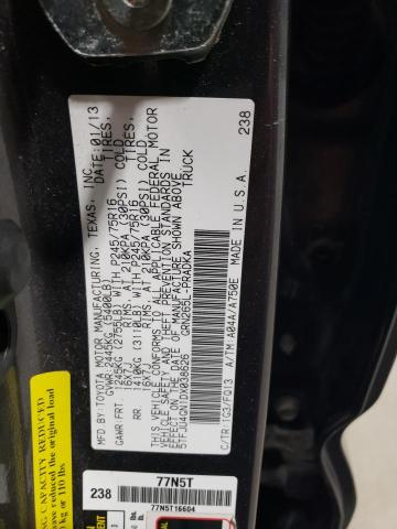 5TFJU4GN1DX038626 - 2013 TOYOTA TACOMA DOUBLE CAB PRERUNNER GRAY photo 13