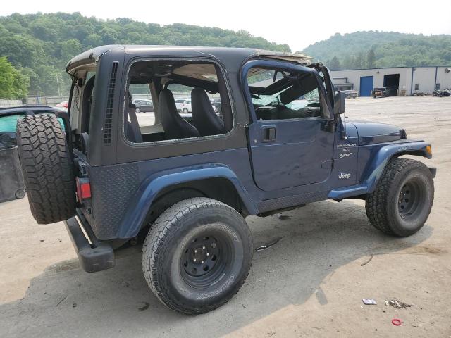 1J4FA49S4YP799491 - 2000 JEEP WRANGLER / SPORT BLUE photo 3