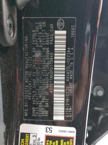 4T1G11AK0PU110840 - 2023 TOYOTA CAMRY SE NIGHT SHADE BLACK photo 12