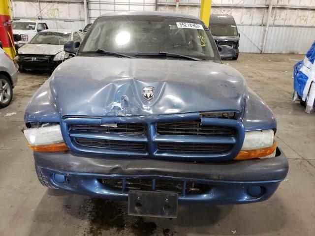 1B7HL38X72S700876 - 2002 DODGE DAKOTA QUAD SPORT BLUE photo 5