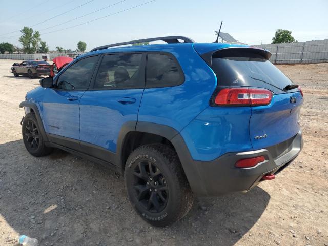 1C4PJMBB8HW635249 - 2017 JEEP CHEROKEE TRAILHAWK BLUE photo 2