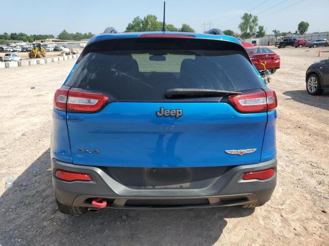 1C4PJMBB8HW635249 - 2017 JEEP CHEROKEE TRAILHAWK BLUE photo 6