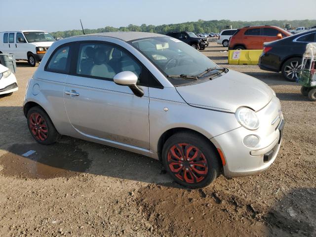 3C3CFFAR5CT385319 - 2012 FIAT 500 POP SILVER photo 4