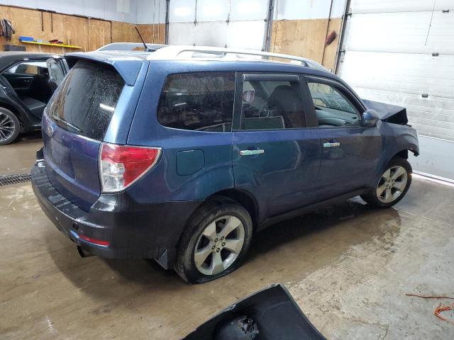 JF2SHGGC7BH768185 - 2011 SUBARU FORESTER TOURING BLUE photo 3