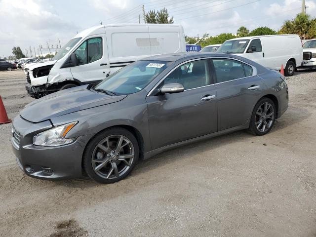 1N4AA5APXEC914696 - 2014 NISSAN MAXIMA S GRAY photo 1