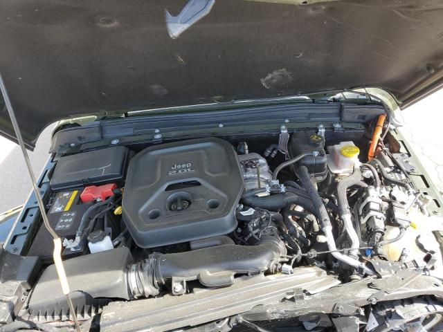 1C4JJXP68NW199520 - 2022 JEEP WRANGLER U SAHARA 4XE GREEN photo 11