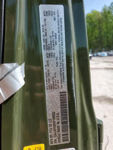 1C4JJXP68NW199520 - 2022 JEEP WRANGLER U SAHARA 4XE GREEN photo 12