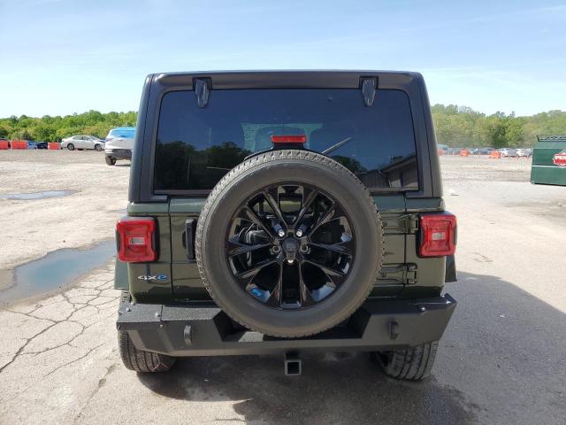 1C4JJXP68NW199520 - 2022 JEEP WRANGLER U SAHARA 4XE GREEN photo 6