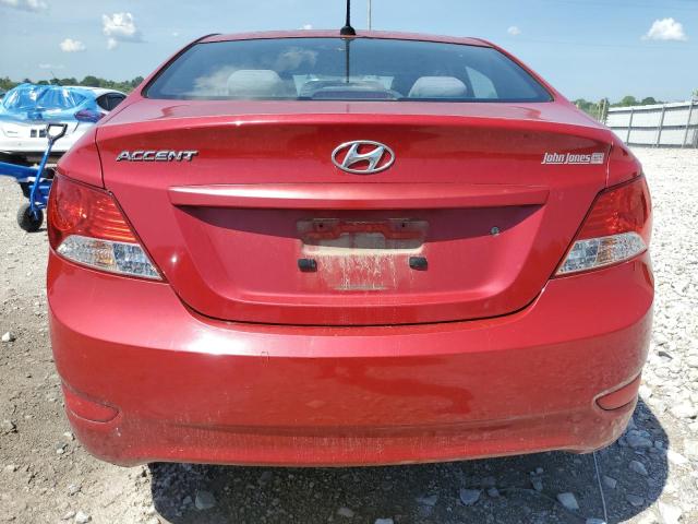 KMHCT4AEXCU229929 - 2012 HYUNDAI ACCENT GLS RED photo 6