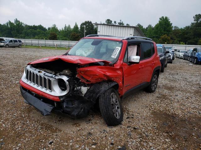 ZACCJBDT4GPD28066 - 2016 JEEP RENEGADE LIMITED RED photo 1