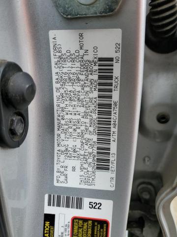 3TMJU62N49M077758 - 2009 TOYOTA TACOMA DOUBLE CAB PRERUNNER SILVER photo 13