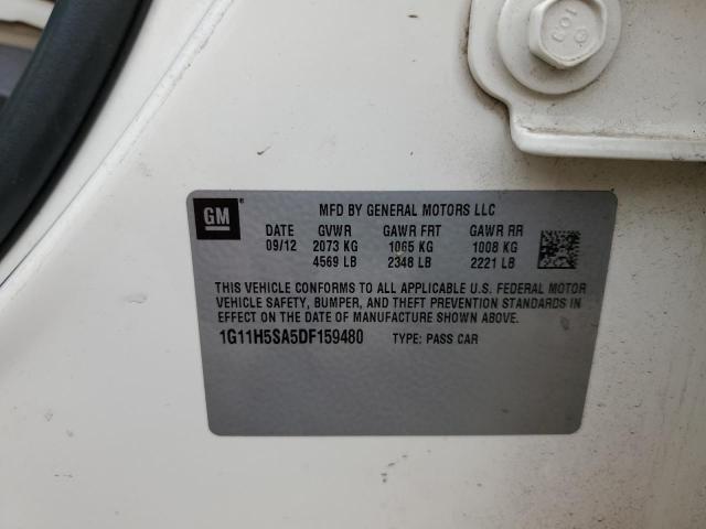 1G11H5SA5DF159480 - 2013 CHEVROLET MALIBU LTZ Krem foto 12