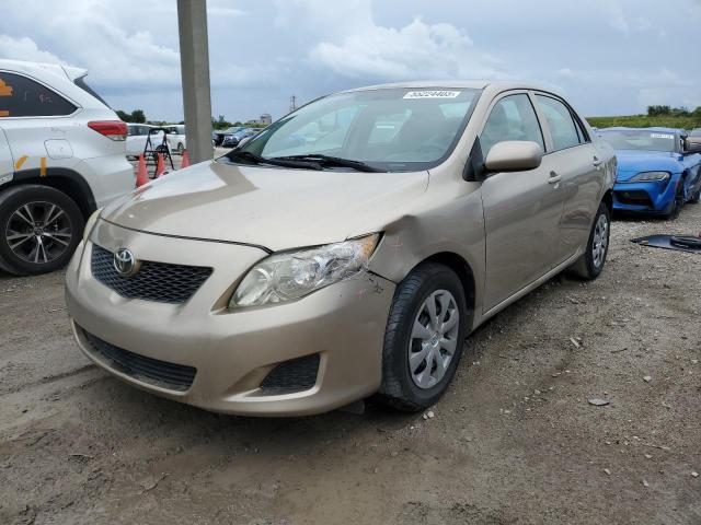 1NXBU40E99Z045360 - 2009 TOYOTA COROLLA BASE GOLD photo 1