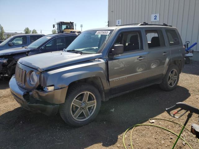 1C4NJRAB9CD638039 - 2012 JEEP PATRIOT GRAY photo 1