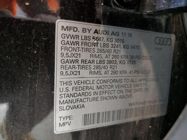WA1VAAF79KD022811 - 2019 AUDI Q7 PRESTIGE 黑色 照片 13