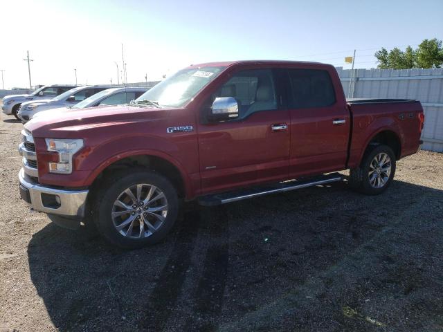 1FTEW1EG6FKE74113 - 2015 FORD F150 SUPERCREW RED photo 1