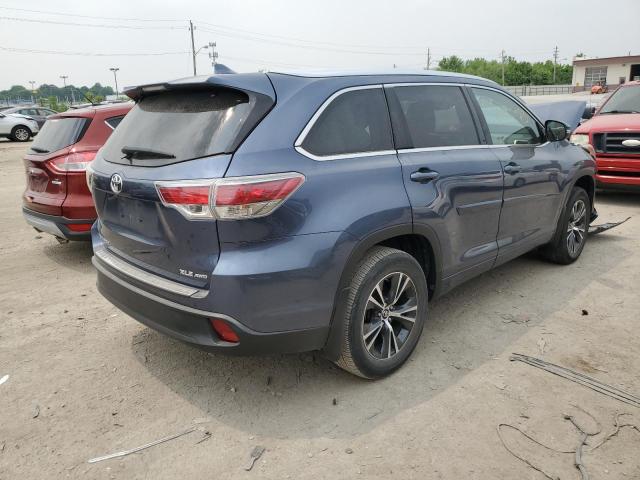 5TDJKRFHXGS506474 - 2016 TOYOTA HIGHLANDER XLE Mavi foto 3