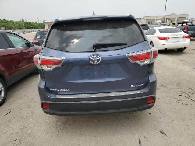 5TDJKRFHXGS506474 - 2016 TOYOTA HIGHLANDER XLE Mavi foto 6