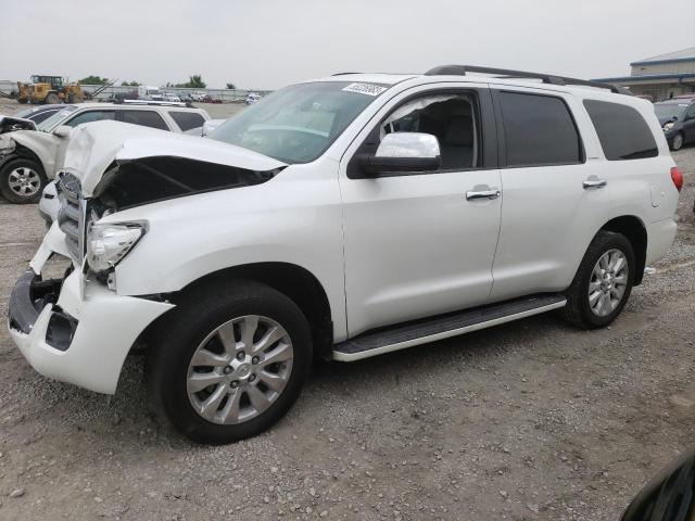 5TDDW5G19ES094279 - 2014 TOYOTA SEQUOIA PLATINUM WHITE photo 1