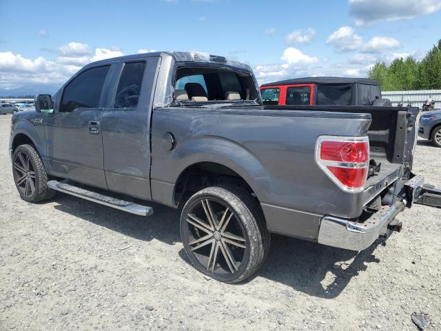 1FTRX14819FA18400 - 2009 FORD F150 SUPER CAB GRAY photo 2