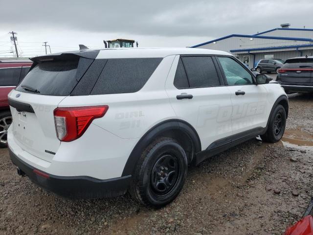 1FM5K8AW9NNA13773 - 2022 FORD EXPLORER POLICE INTERCEPTOR 白色 照片 3