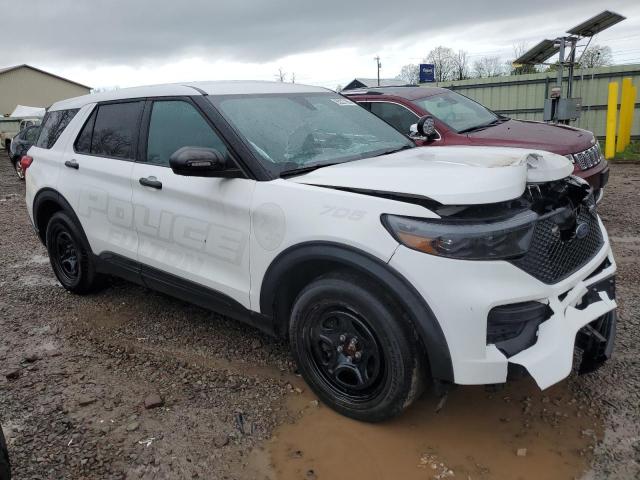 1FM5K8AW9NNA13773 - 2022 FORD EXPLORER POLICE INTERCEPTOR 白色 照片 4
