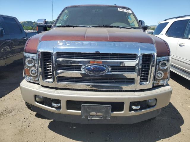 1FTSW21RX8EE14739 - 2008 FORD F250 SUPER DUTY MAROON photo 5