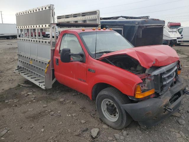 1FDSF34F31EB41782 - 2001 FORD F350 SRW SUPER DUTY RED photo 1