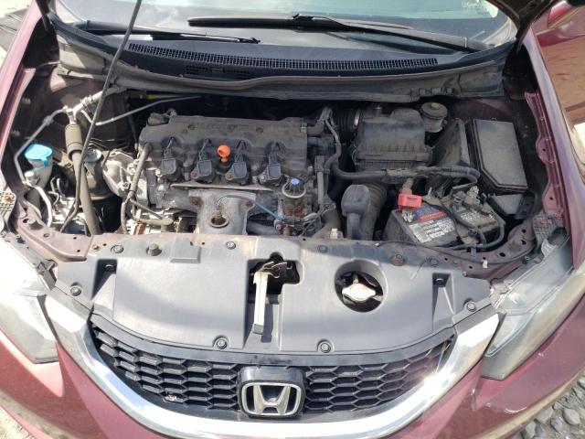 2HGFB2F95FH503812 - 2015 HONDA CIVIC EXL 勃艮第红 照片 11