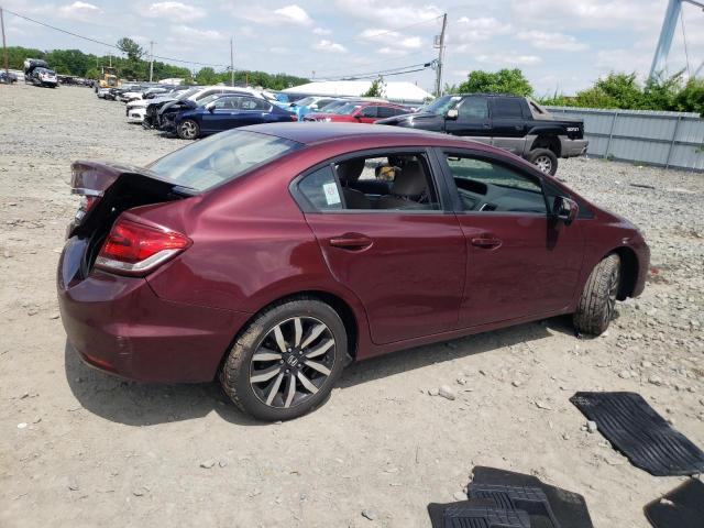 2HGFB2F95FH503812 - 2015 HONDA CIVIC EXL 勃艮第红 照片 3