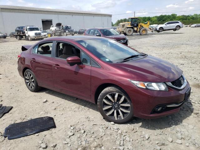 2HGFB2F95FH503812 - 2015 HONDA CIVIC EXL 勃艮第红 照片 4