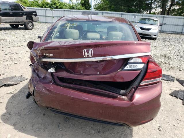 2HGFB2F95FH503812 - 2015 HONDA CIVIC EXL 勃艮第红 照片 6