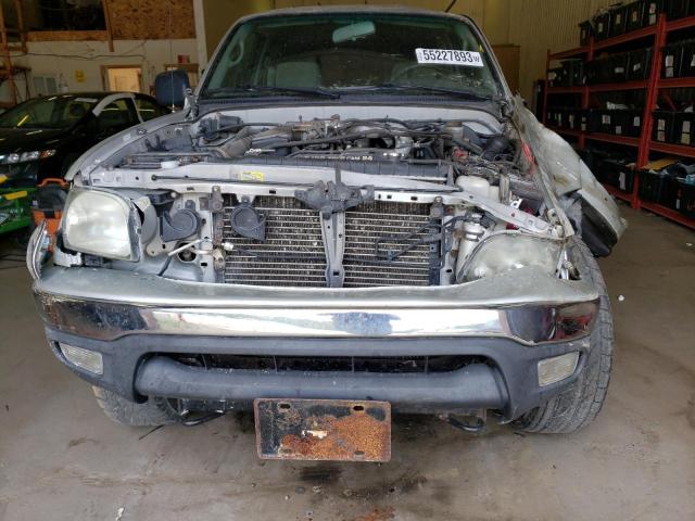 5TEWN72N22Z011906 - 2002 TOYOTA TACOMA XTRACAB SILVER photo 5